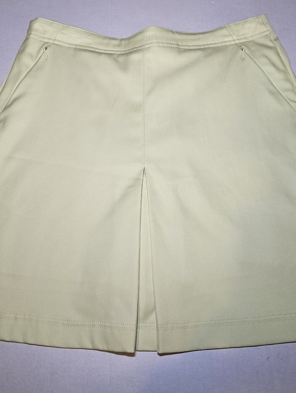 TAIL Vintage Skort Skirt Tennis Pickleball Golf Size 6 Yellow Zip Pockets